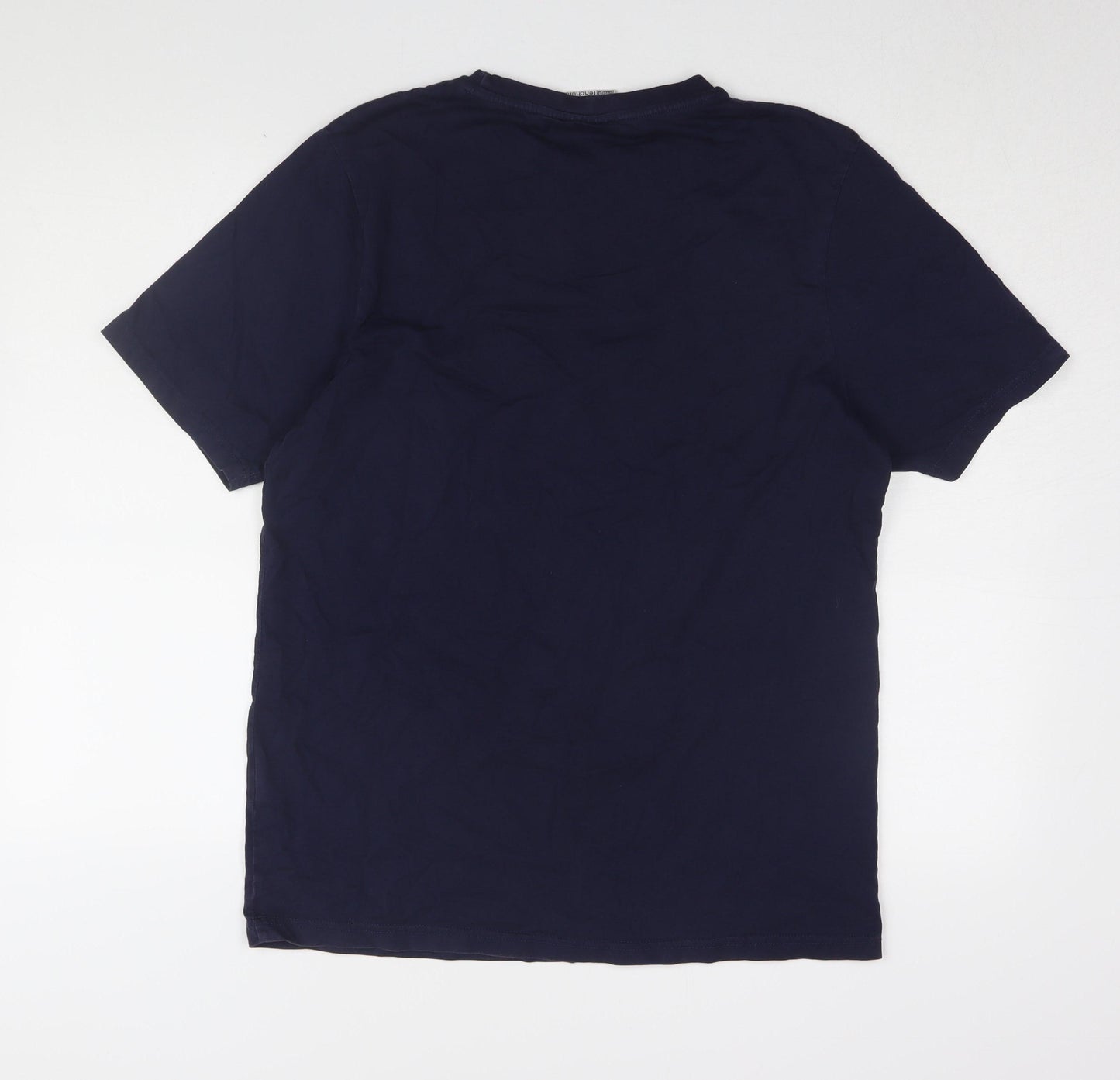 Fenchurch Men's Blue Logo T-Shirt, Medium, Cotton