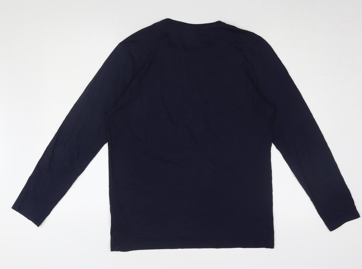 Lacoste Men's Blue Long Sleeve T-Shirt Size S