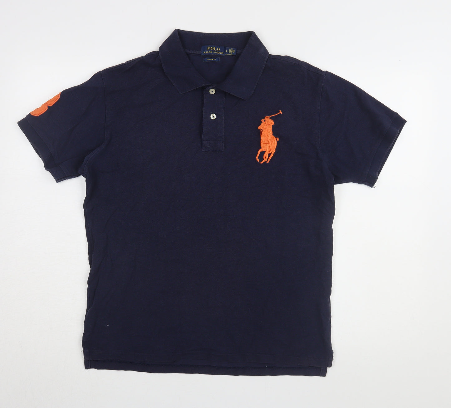 Polo Ralph Lauren Men's Blue Polo Shirt L