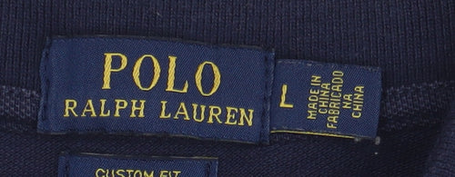 Polo Ralph Lauren Men's Blue Polo Shirt L
