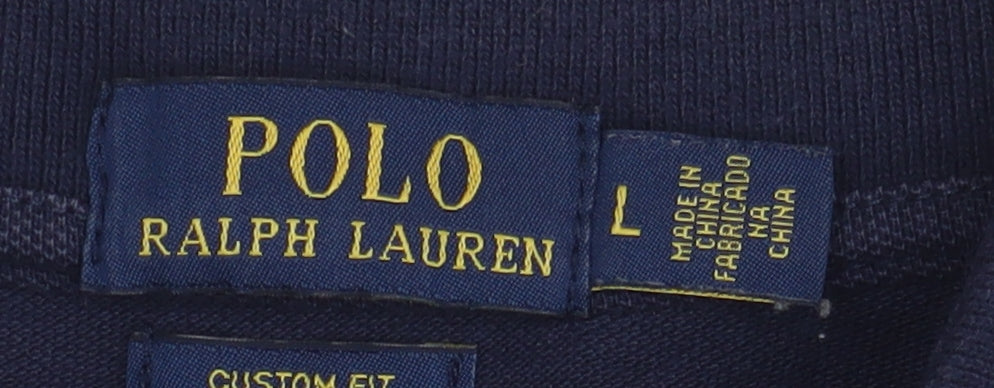 Polo Ralph Lauren Men's Blue Polo Shirt L