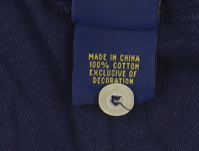 Polo Ralph Lauren Men's Blue Polo Shirt L