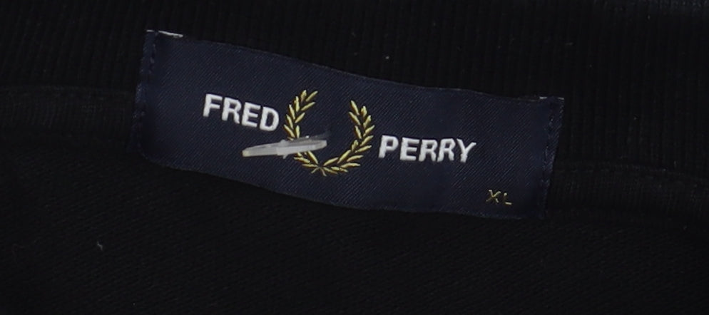 Fred Perry Men's Black XL Polo Shirt with Logo