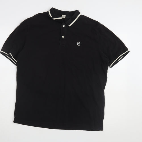 Cerruti Men's Black Polo Shirt XL Regular Fit