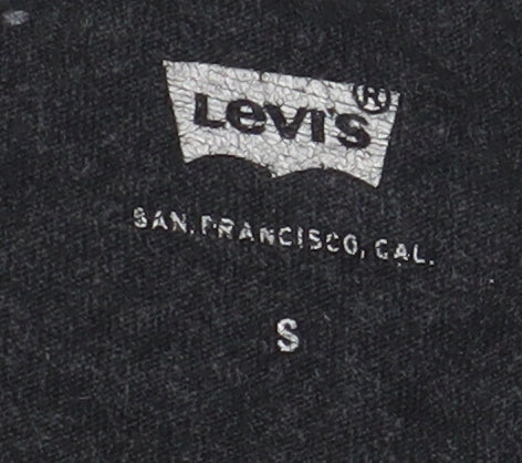 Levi's Men's Black Cotton Logo T-Shirt, Size S, Regular Fit