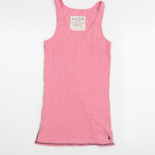 Jack Wills Women's Pink Tank Top Size 12