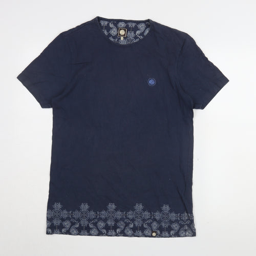 Pretty Green Men's Blue Short Sleeve T-Shirt, Size S