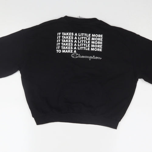 Champion Boys Black Pullover Sweatshirt 7-8 Years