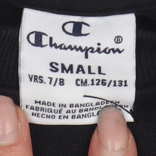 Champion Boys Black Pullover Sweatshirt 7-8 Years