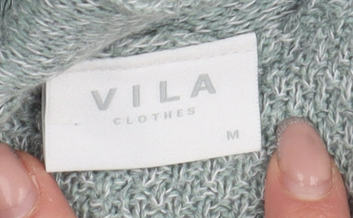 Vila Women's Grey Open Cardigan Size M