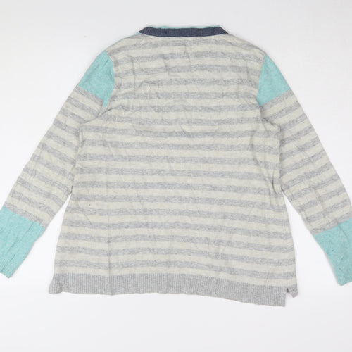 Mantaray Women's Multicoloured Striped Jumper Size 12