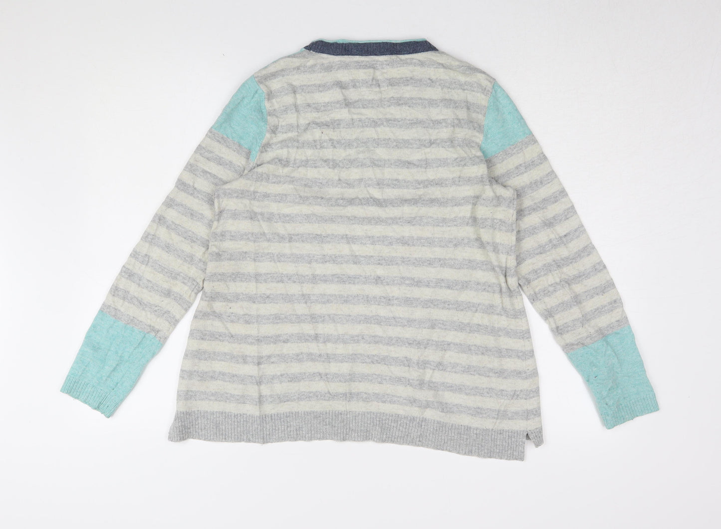 Mantaray Women's Multicoloured Striped Jumper Size 12