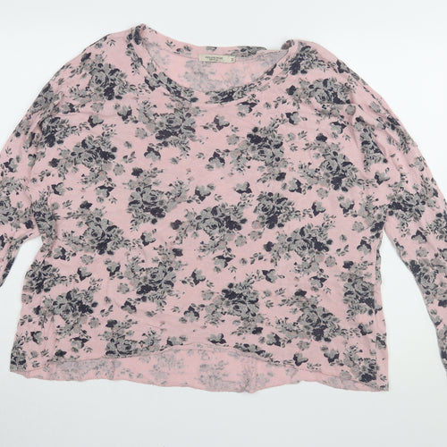 Viola Borghi Women’s Pink Floral Pullover Jumper M