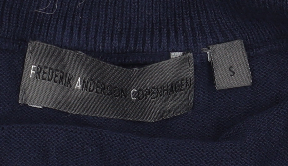 Frederik Andersen Copenhagen Men's Blue S Full Zip Jumper