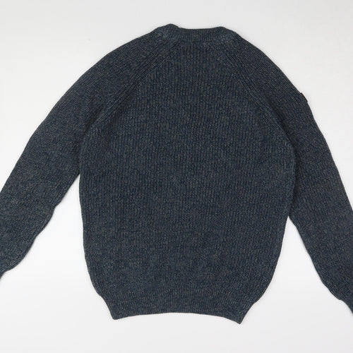 Quba & Co Men's Blue Medium Knit Pullover Jumper