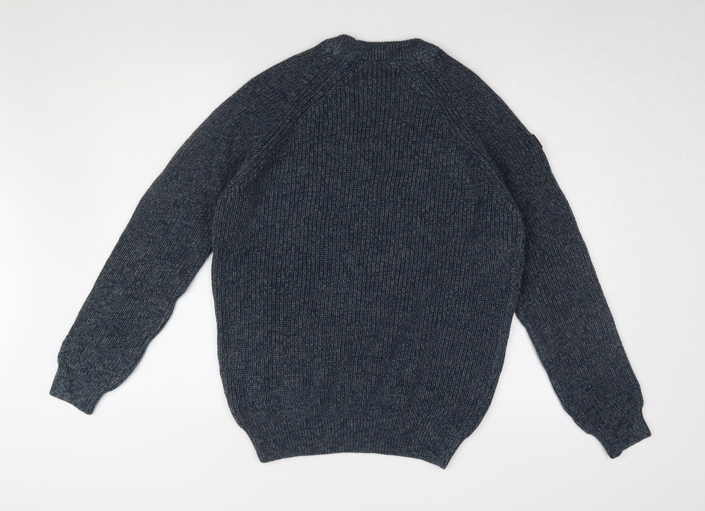 Quba & Co Men's Blue Medium Knit Pullover Jumper