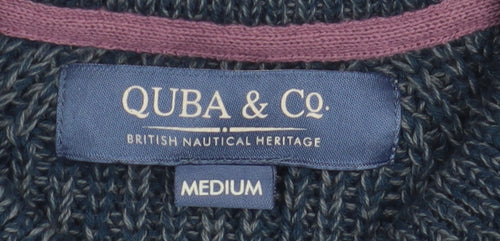 Quba & Co Men's Blue Medium Knit Pullover Jumper