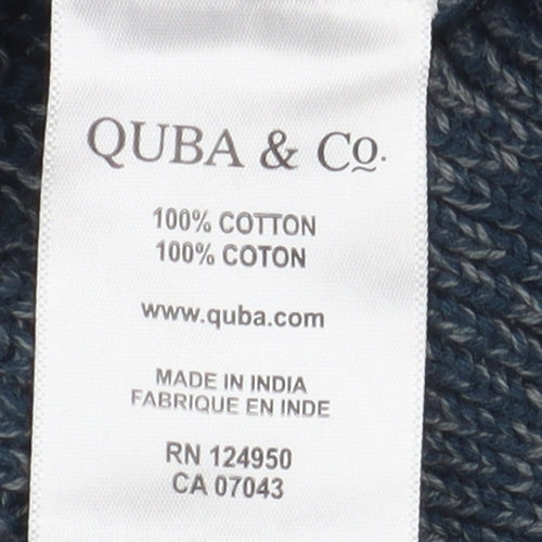 Quba & Co Men's Blue Medium Knit Pullover Jumper