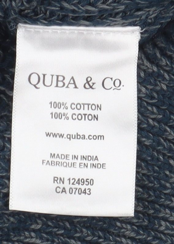 Quba & Co Men's Blue Medium Knit Pullover Jumper