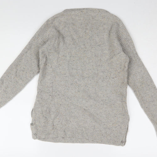 South Coast Women's Grey Cashmere Pullover, Size 8