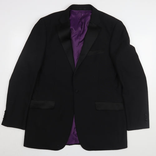 Charlton Gray Men's Black Tuxedo Blazer 42L