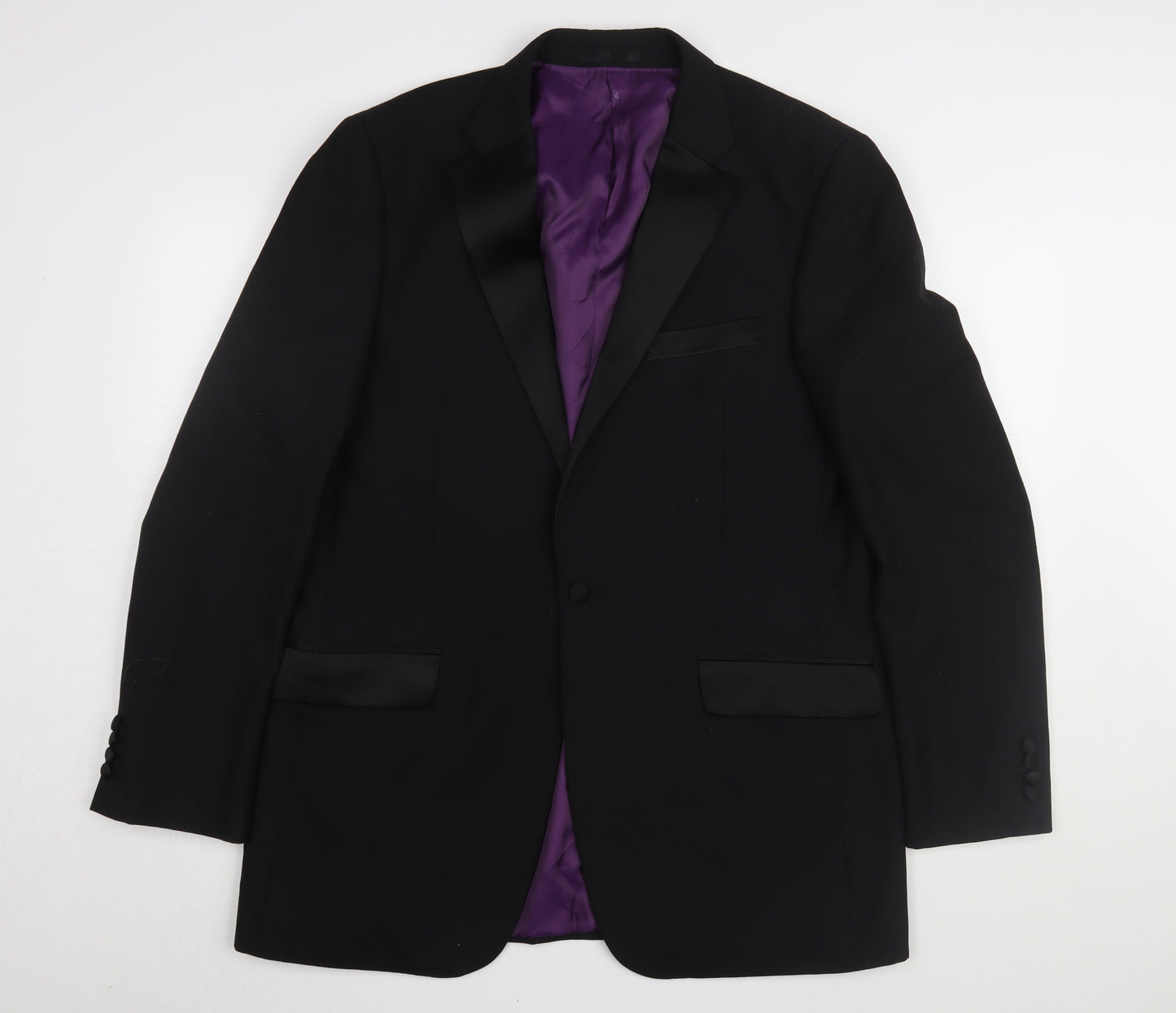 Charlton Gray Men's Black Tuxedo Blazer 42L