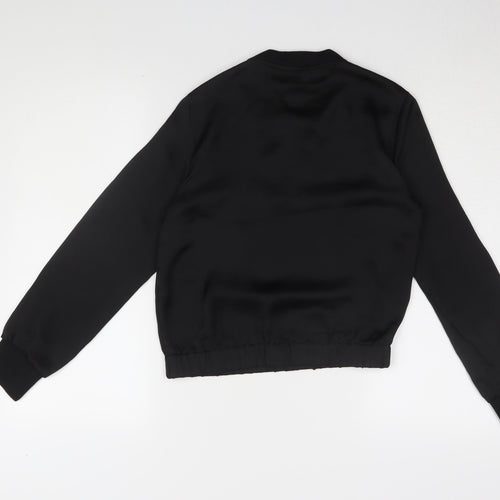 H&M Women's Black Jersey Long Sleeve Top