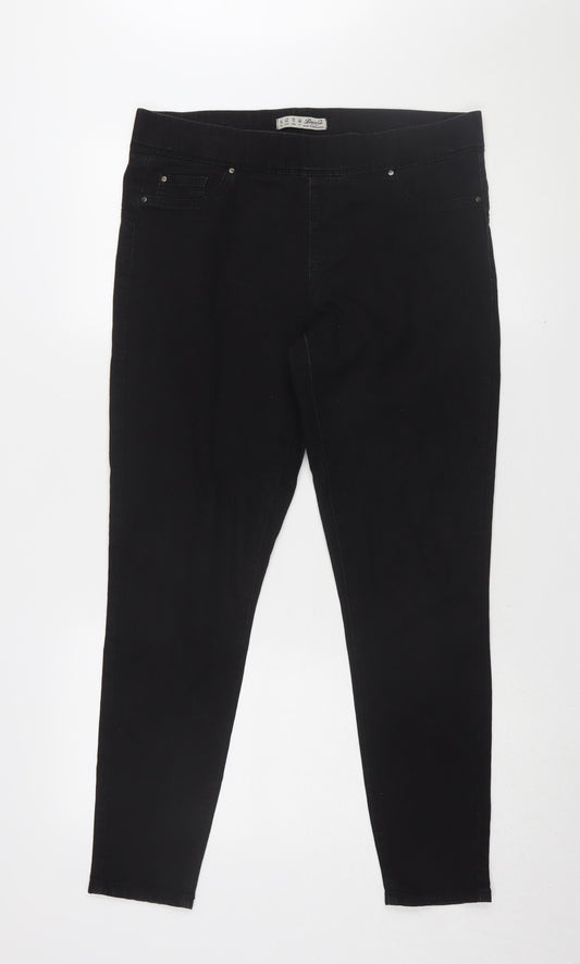 Denim Co. Women's Black Slim Jeggings Size 14