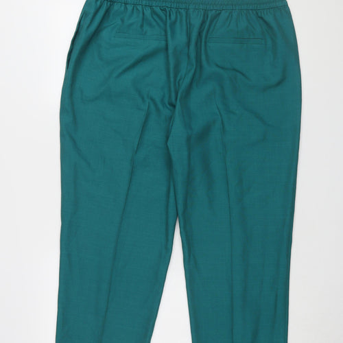 Marks and Spencer Women’s Green Cropped Trousers