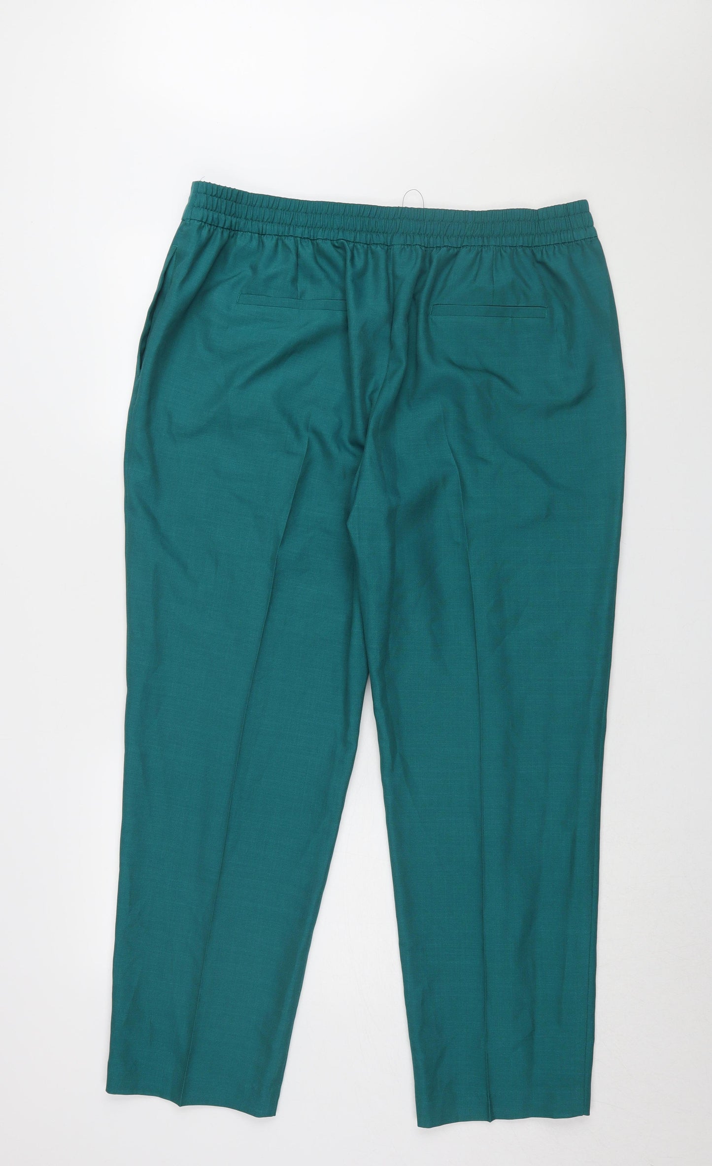 Marks and Spencer Women’s Green Cropped Trousers