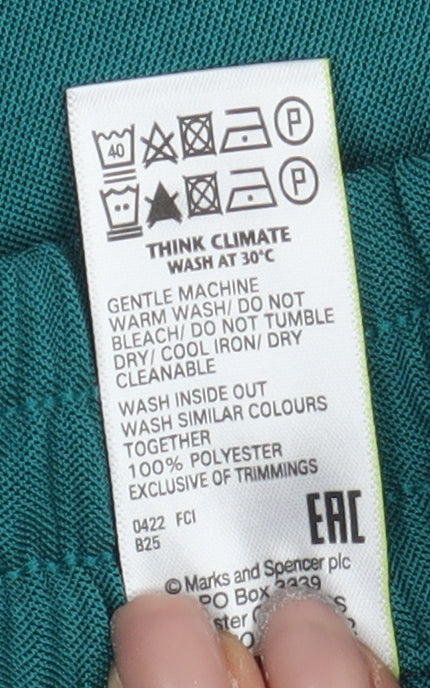 Marks and Spencer Women’s Green Cropped Trousers