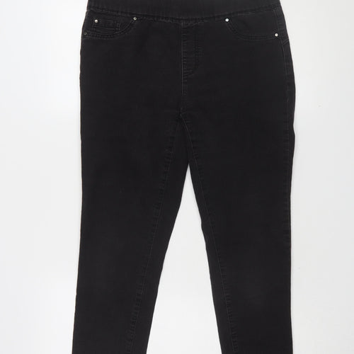 Denim Co. Women's Black Skinny Jeans Size 14