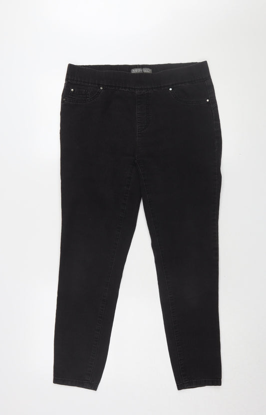 Denim Co. Women's Black Skinny Jeans Size 14