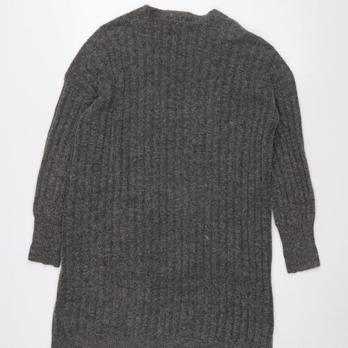 Pieces Women’s Grey Cardigan Knit Long Sleeve S