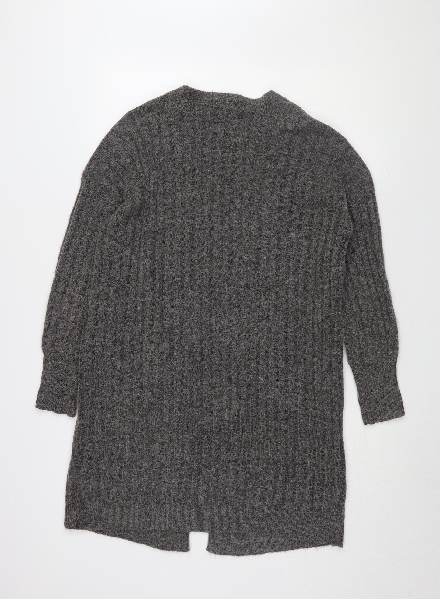 Pieces Women’s Grey Cardigan Knit Long Sleeve S