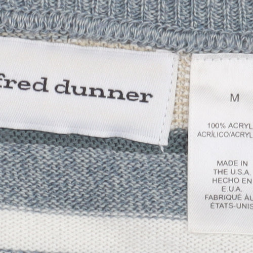 Alfred Dunner Women's Multicoloured Striped Cardigan M