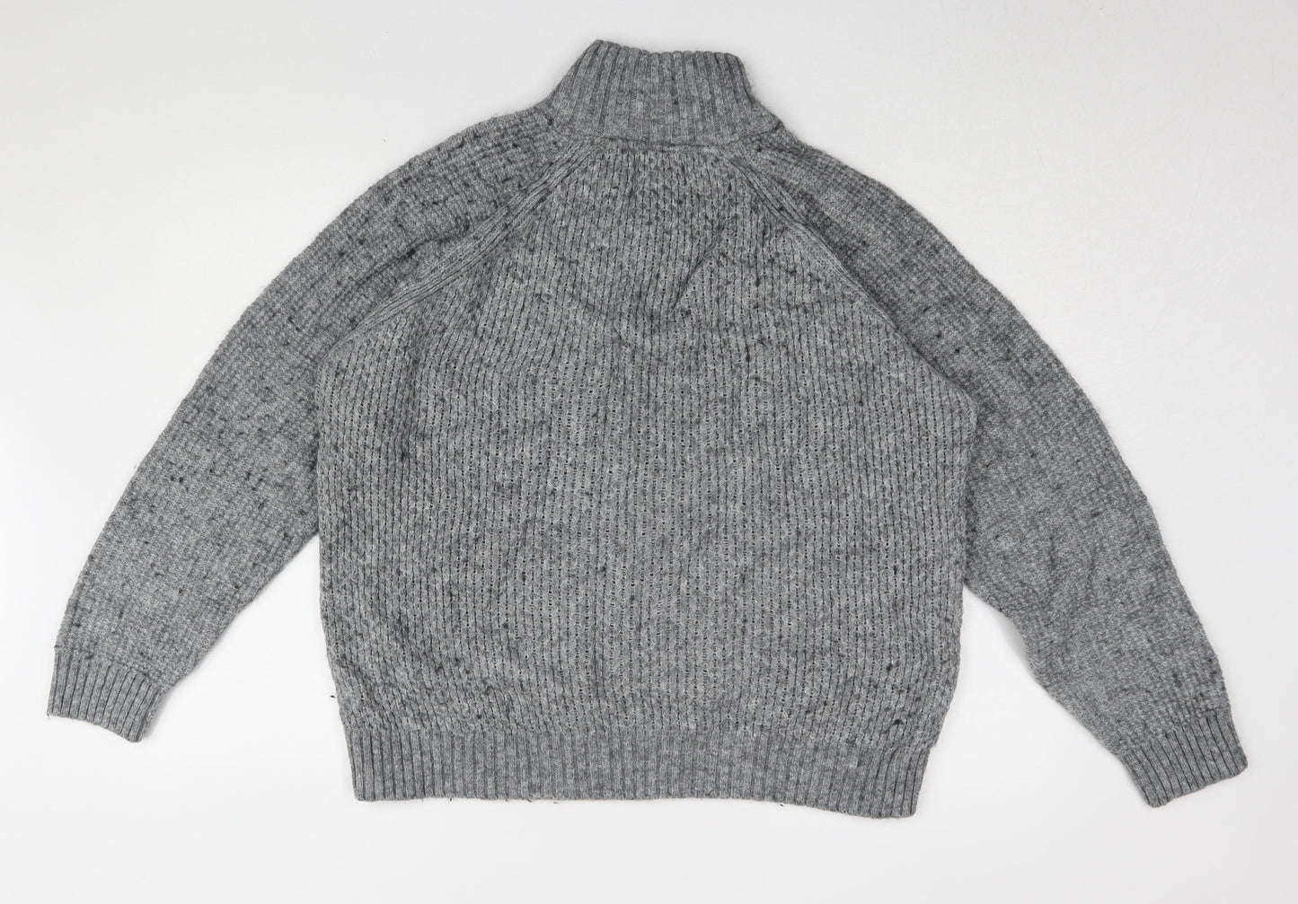 Marks and Spencer Mens Grey Chunky Knit Pullover L