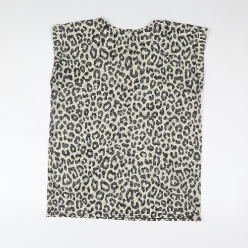 River Island Women's Multicoloured Animal Print T-Shirt