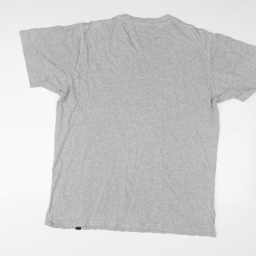 Uniqlo Men's Art Grey Short Sleeve T-Shirt, Large