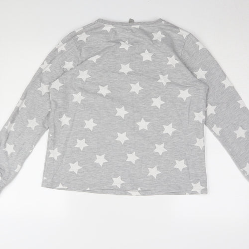 ASOS Women's Grey Star Print Sweatshirt Size 10