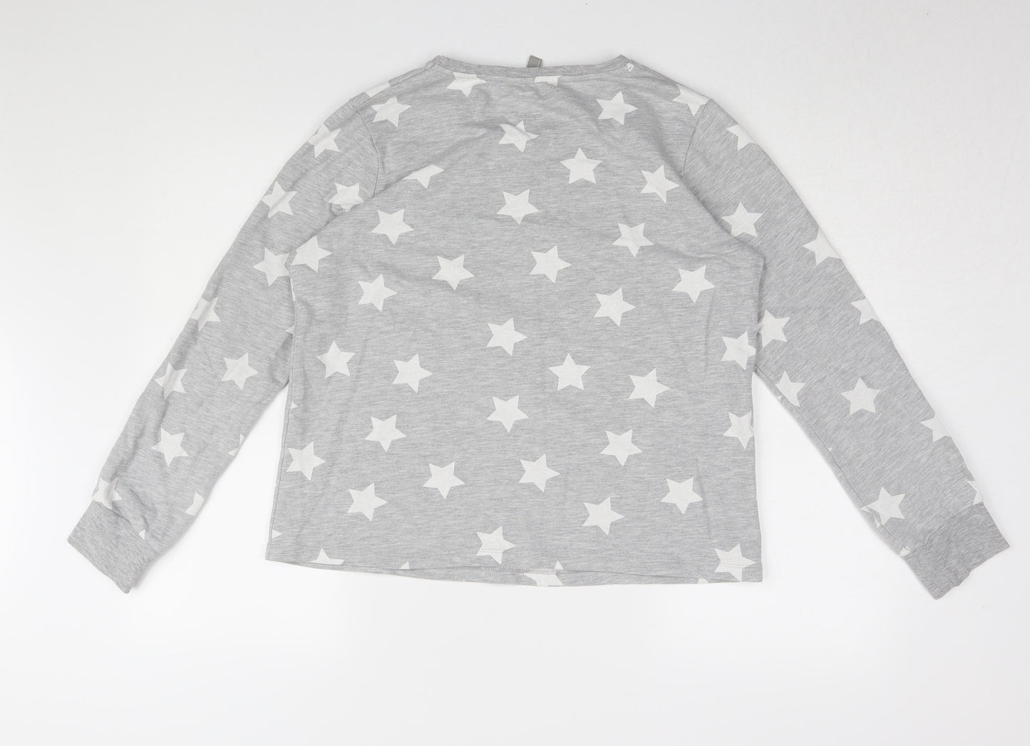 ASOS Women's Grey Star Print Sweatshirt Size 10