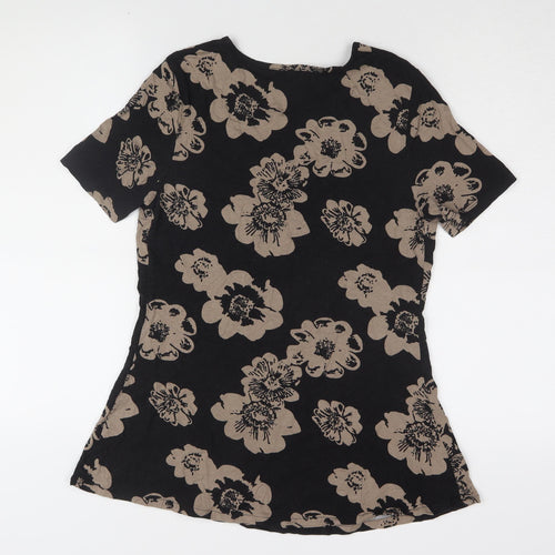 bpc Selection Women's Floral Black Tunic T-Shirt - Size S