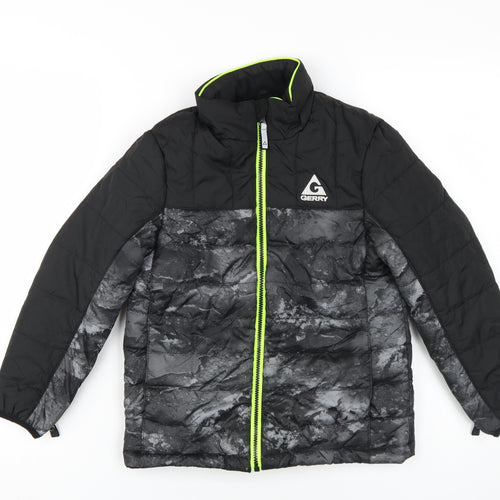 Gerry Boys Black Puffer Jacket S Hooded Winter Coat