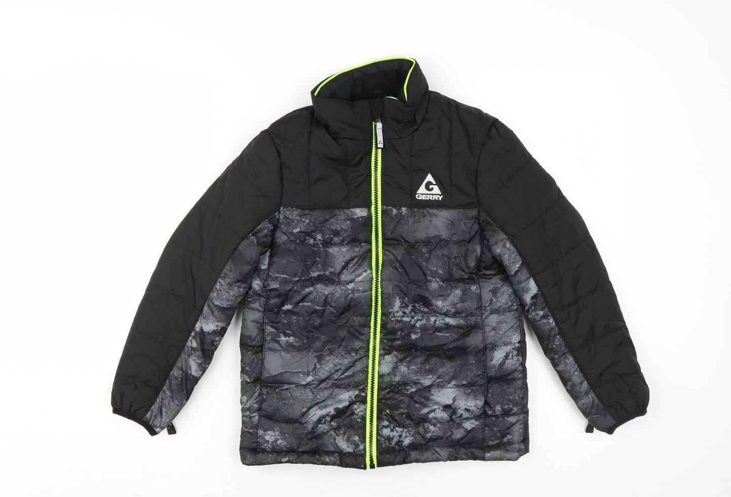 Gerry Boys Black Puffer Jacket S Hooded Winter Coat