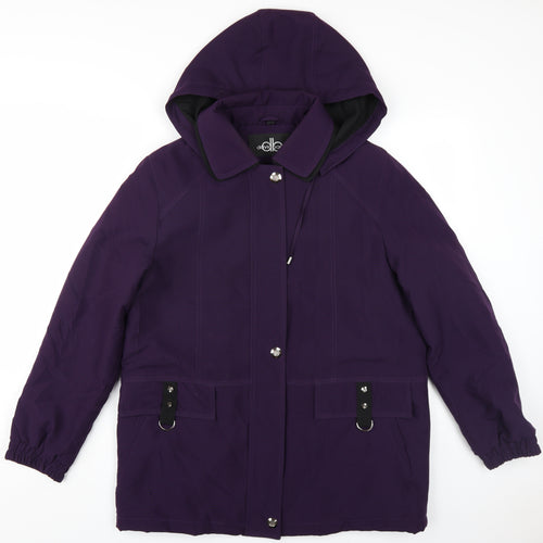 David Barry Women's Purple Parka Jacket Size 14