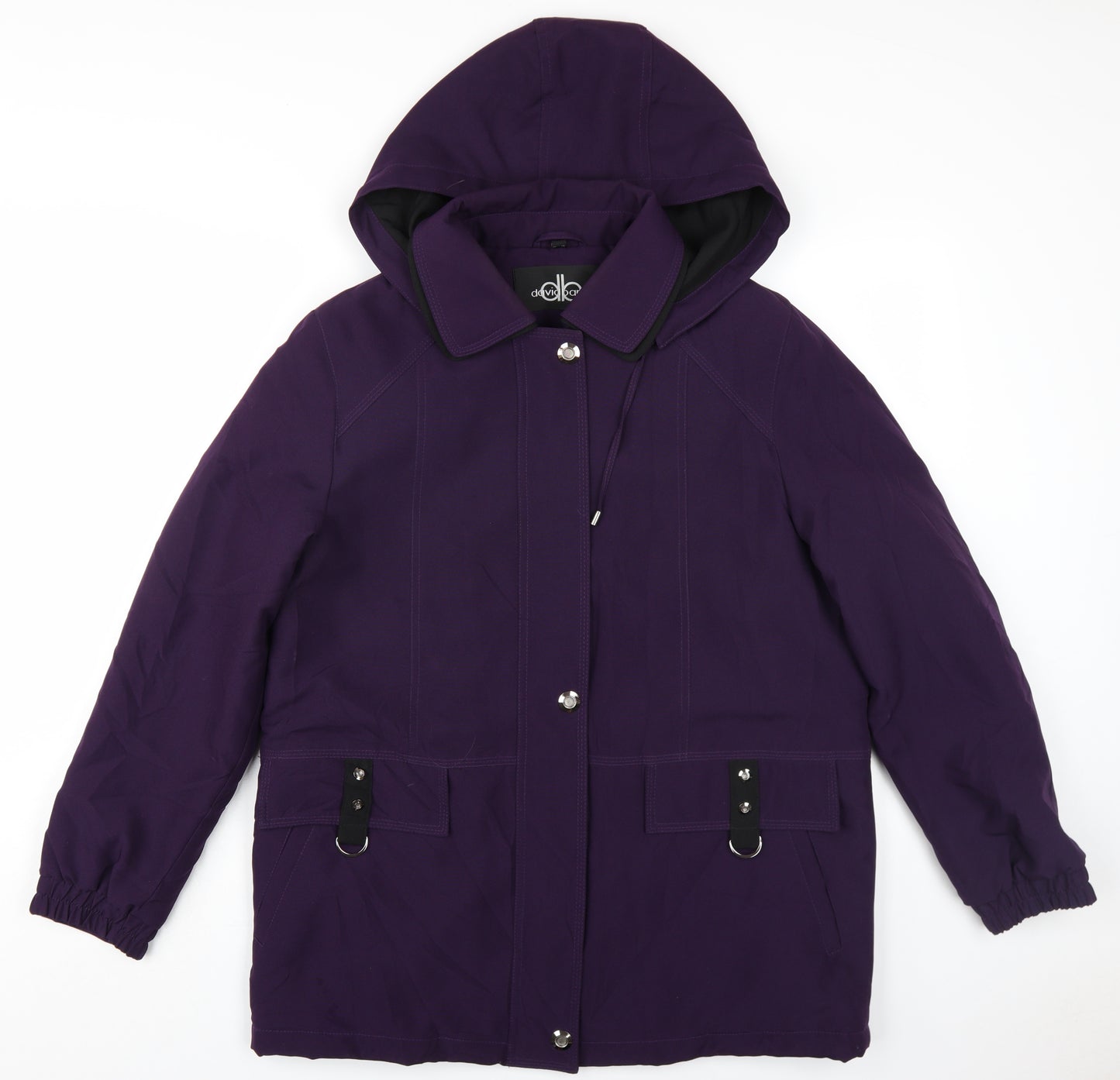 David Barry Women's Purple Parka Jacket Size 14