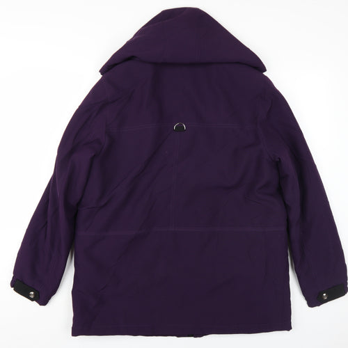 David Barry Women's Purple Parka Jacket Size 14