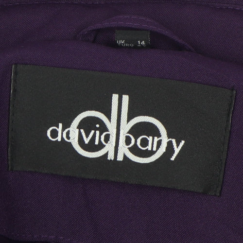 David Barry Women's Purple Parka Jacket Size 14