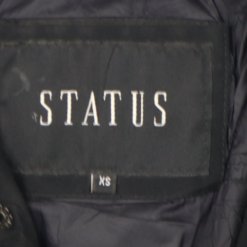 Status Men's Black XS Hooded Puffer Jacket