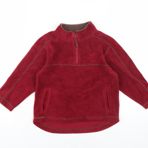Rebel Active Boys Red 3-4 Years Fleece Sweatshirt